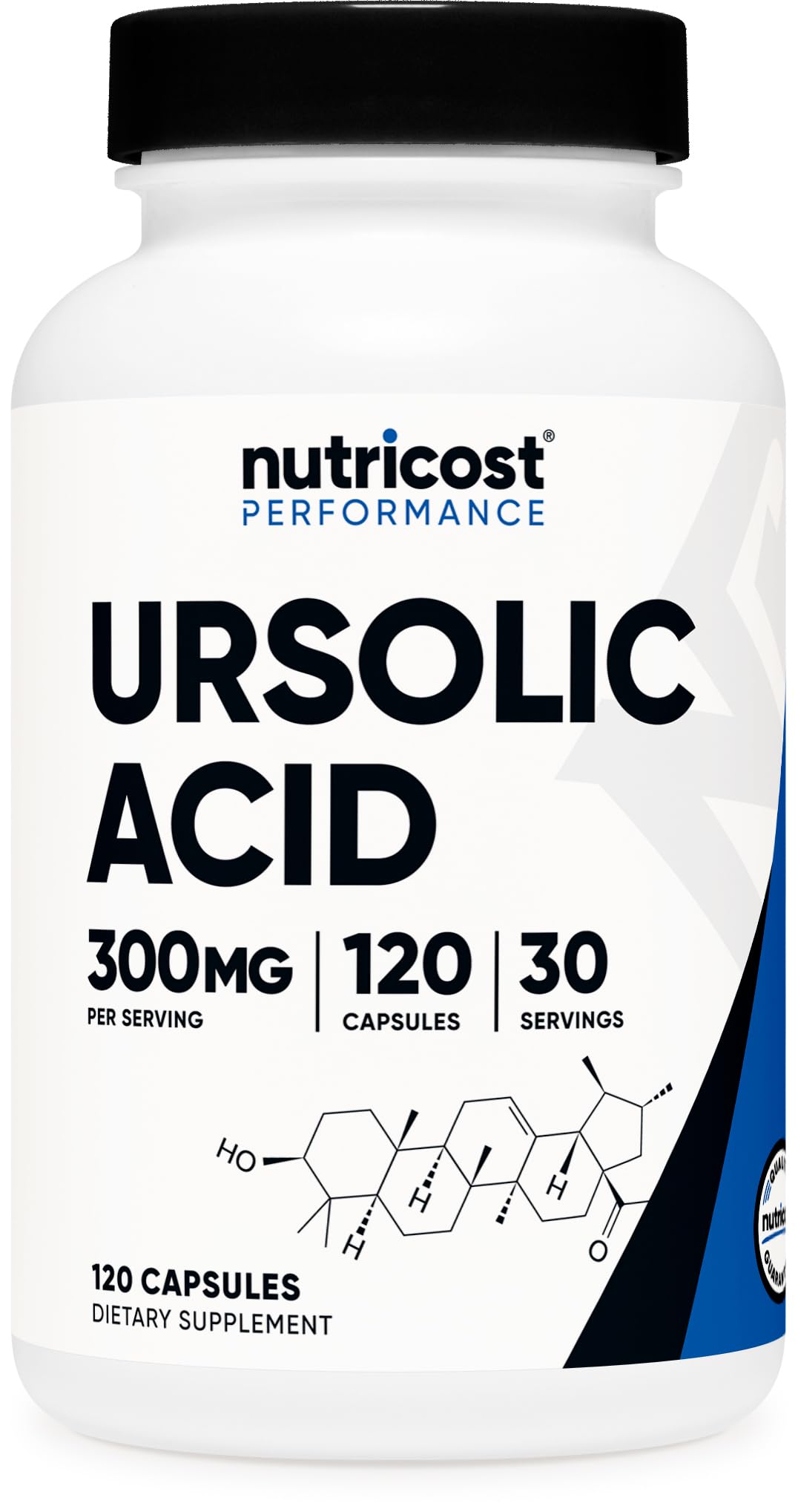 Nutricost frasco frontal mostrando 120 cápsulas y etiqueta clara