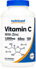 Nutricost frente del envase mostrando beneficios y cantidad de porciones