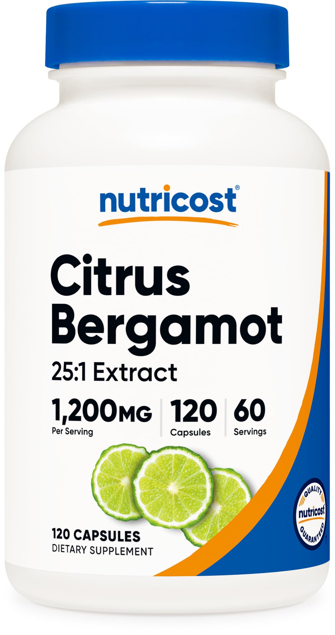 Nutricost frasco frontal mostrando 120 cápsulas y claridad de dosis