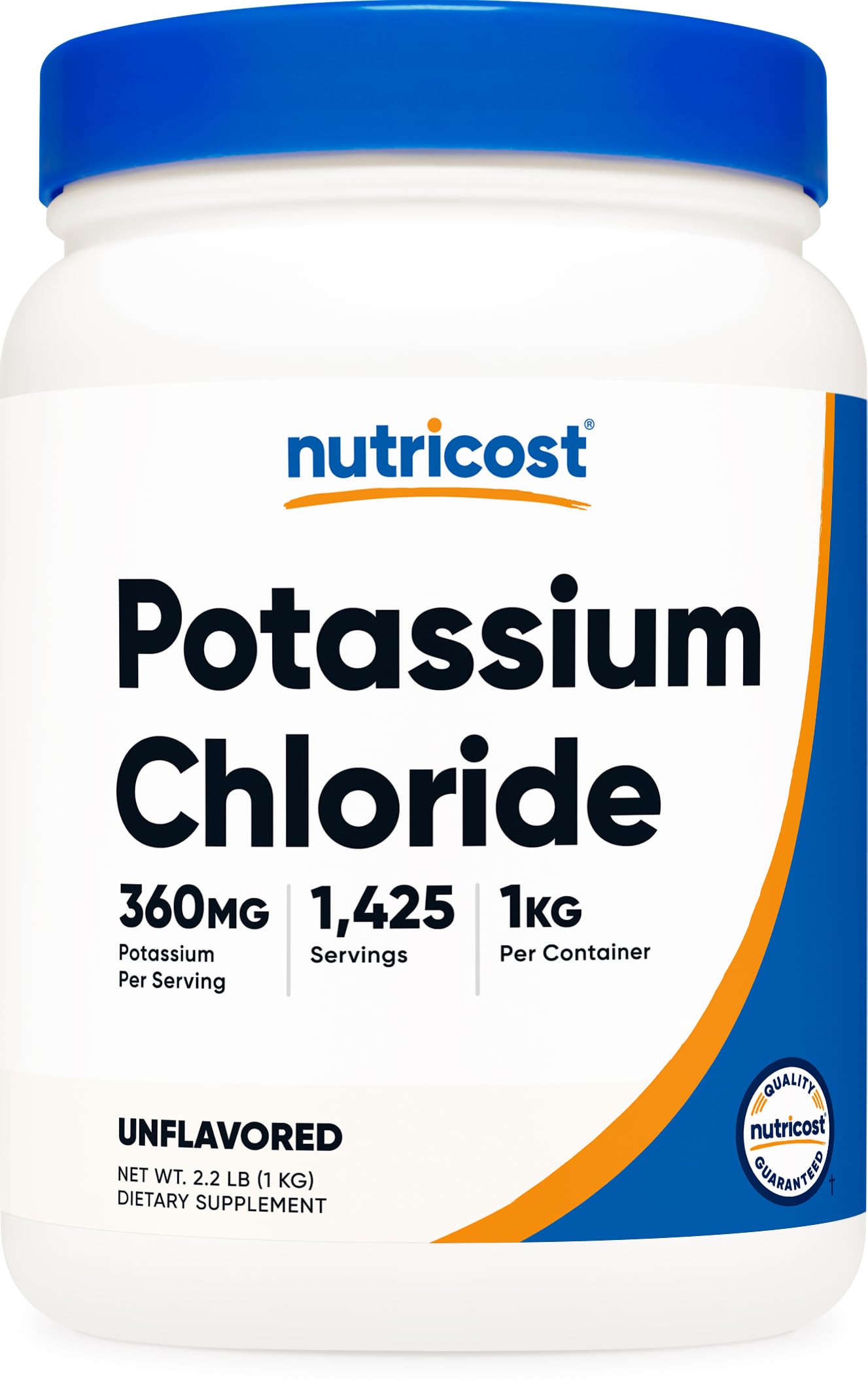 Nutricost frente del envase mostrando 1 kg y beneficios de calidad