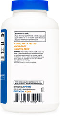Nutricost etiqueta con certificaciones NSF GMP FDA y garantía de calidad