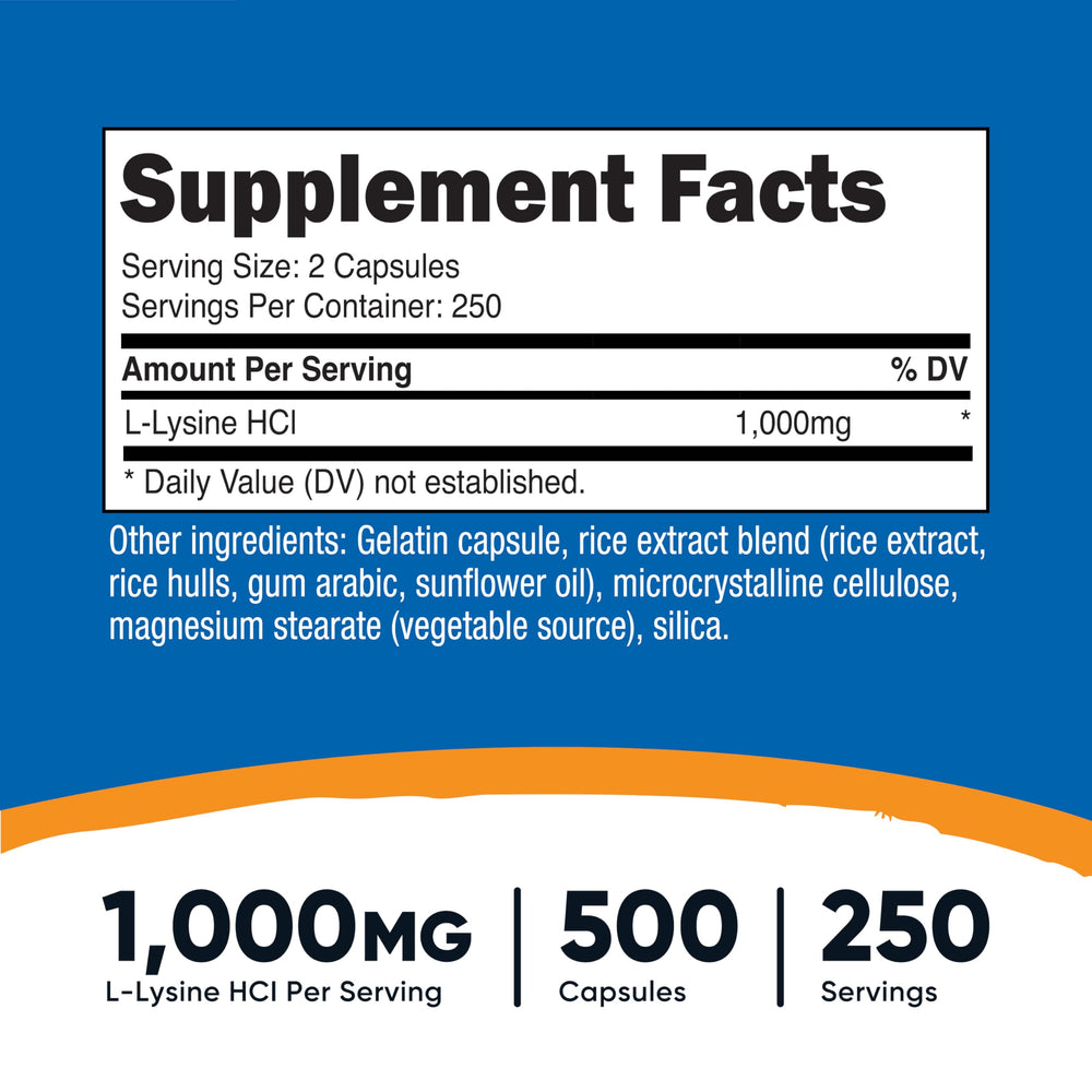 Nutricost detalle de tapa y etiqueta que indica cumplimiento GMP y FDA