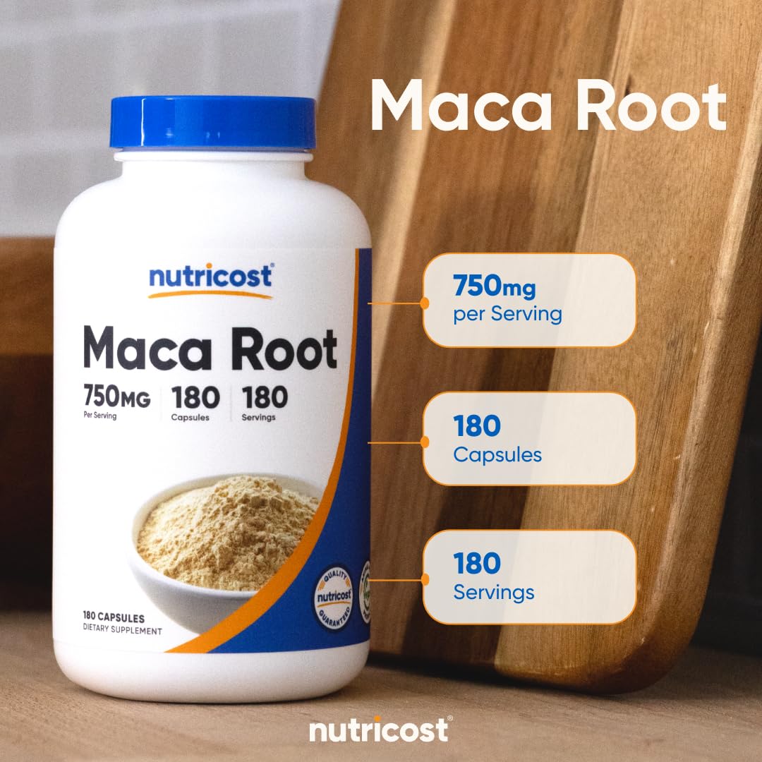 Nutricost envase abierto con cápsulas visibles para demostrar cantidad real