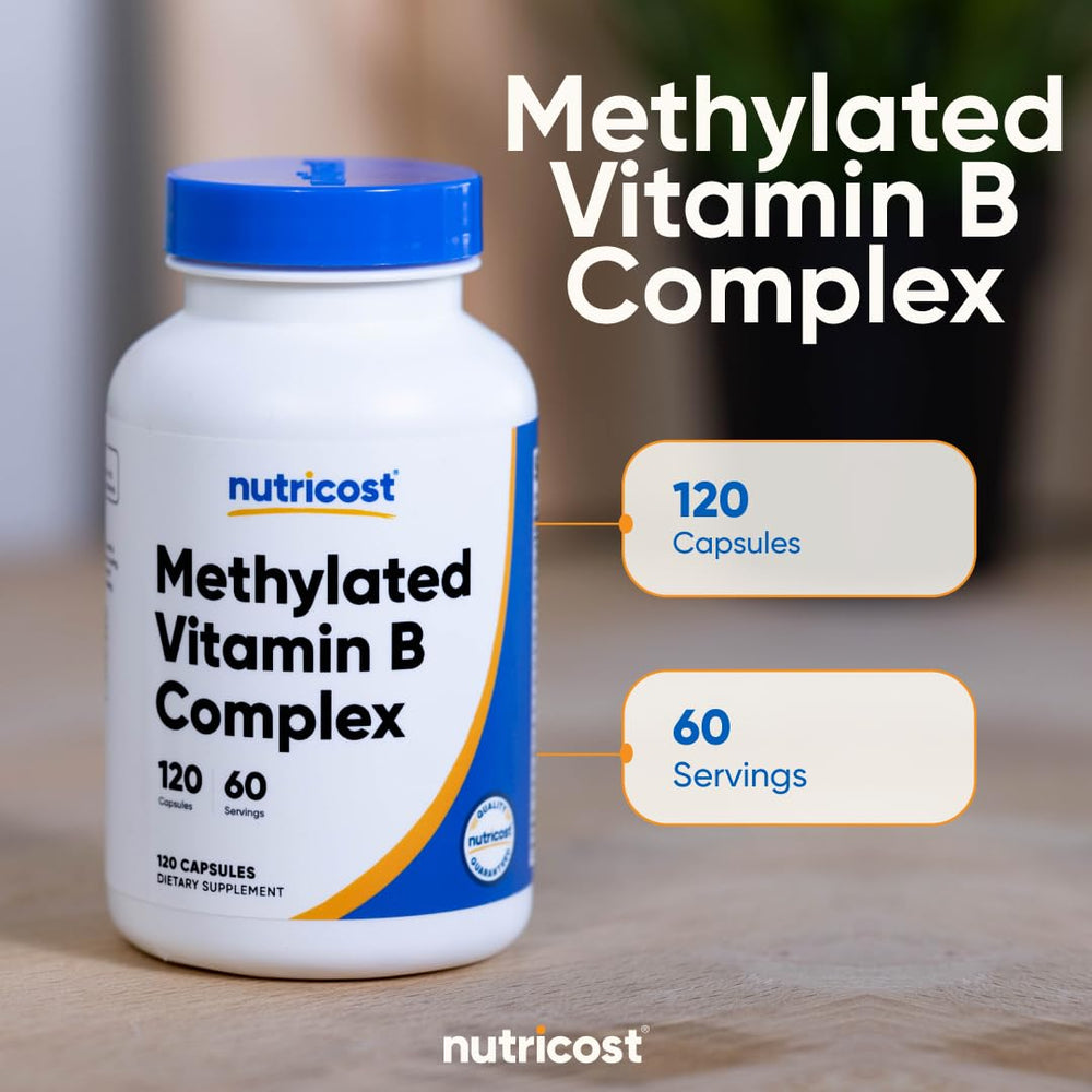 Nutricost etiqueta nutricional enfocada en ingredientes activos y formas metiladas