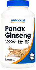 Nutricost frasco frente mostrando la marca y tamaño del envase, confianza en calidad