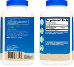 Nutricost etiqueta con lista de ingredientes y certificaciones CCOF, NSF y GMP