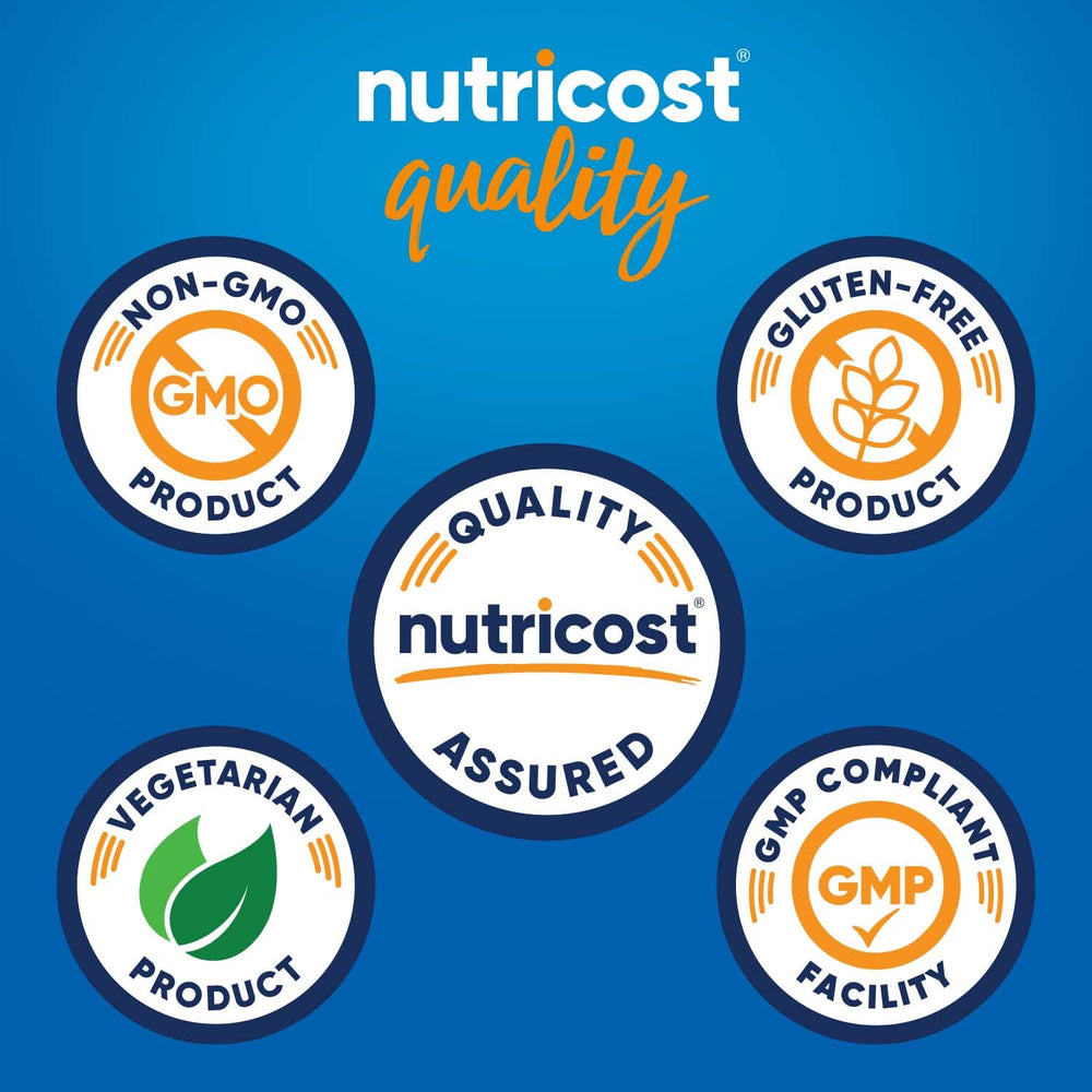 Nutricost primer plano de la textura de la cápsula vegana