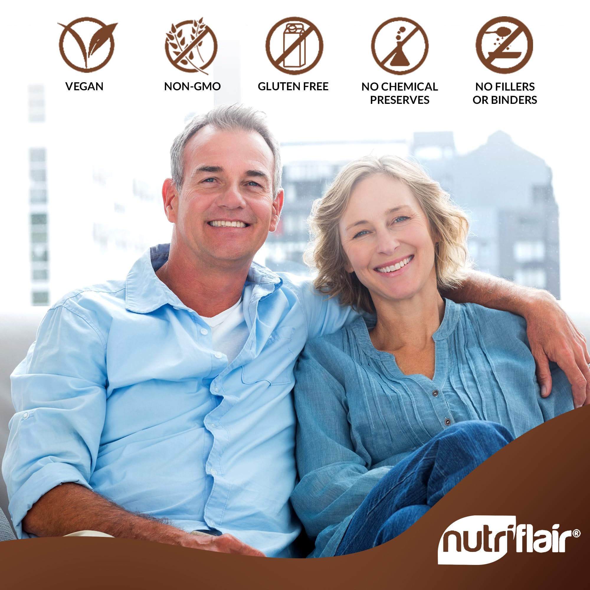 NutriFlair estilo de vida cocina natural con envase y ingredientes