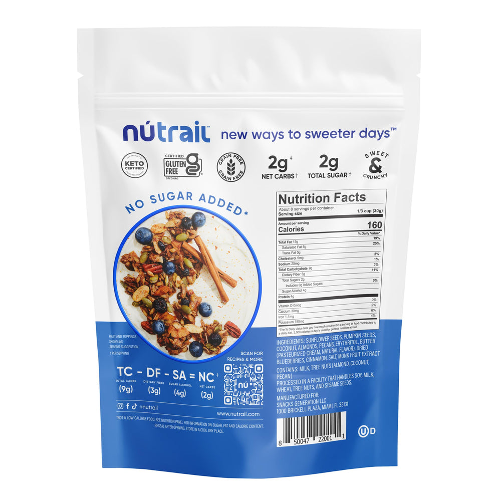 NuTrail escena de desayuno real para un estilo de vida saludable y rápido