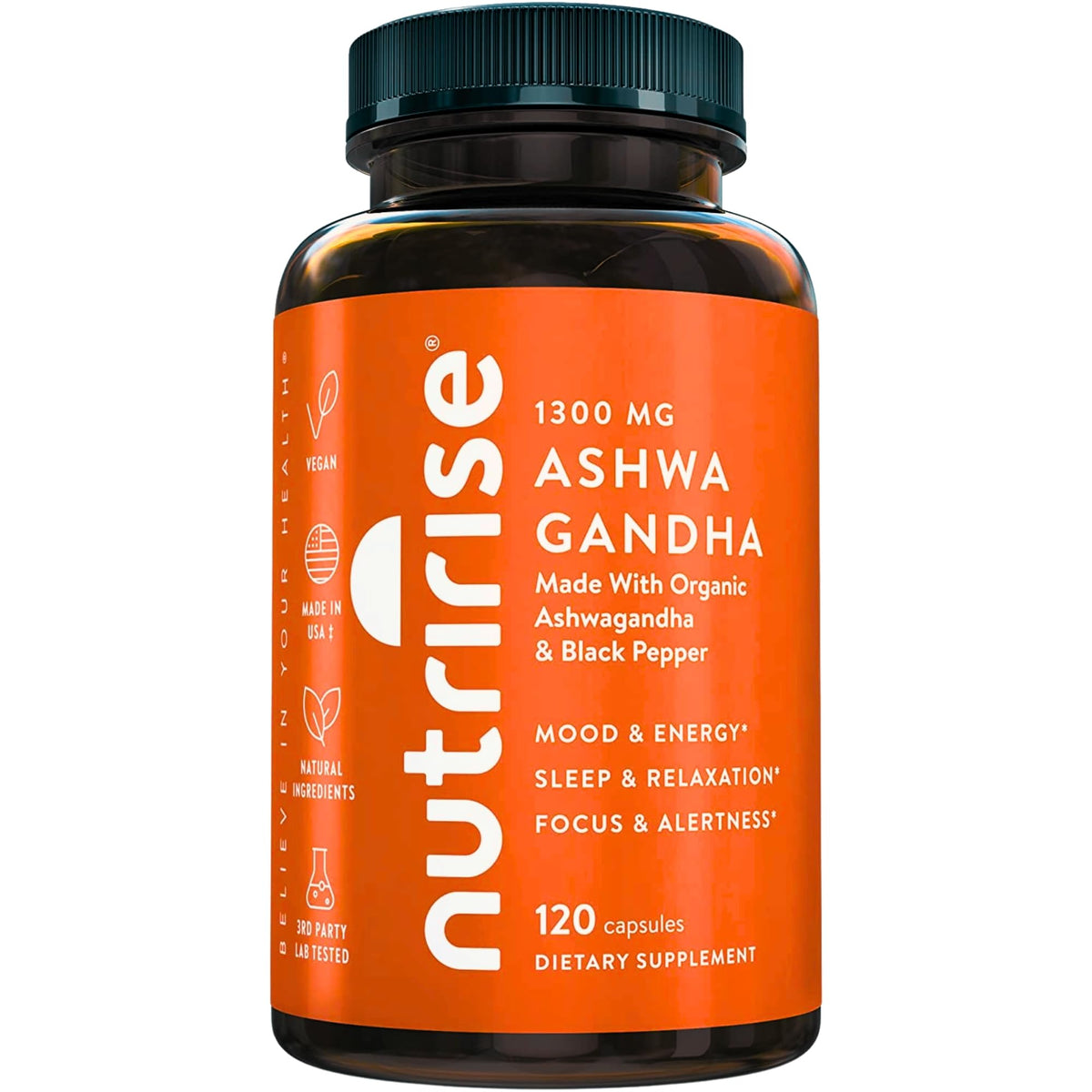 NutriRise envase frontal mostrando etiqueta y beneficio de equilibrio