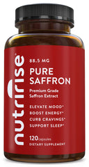 NutriRise frasco frontal mostrando etiqueta y duración del suministro