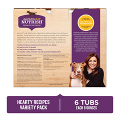 Nutrish tarrina abierta sabor Chicken Paw Pie lista para servir