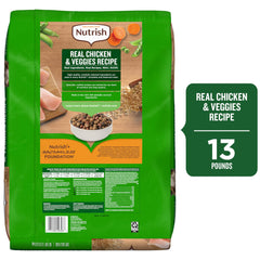 Nutrish ingredientes crudos juntos mostrando pollo y vegetales naturales