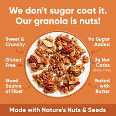 NuTrail cuchara con granola en mano, snack fácil y portátil