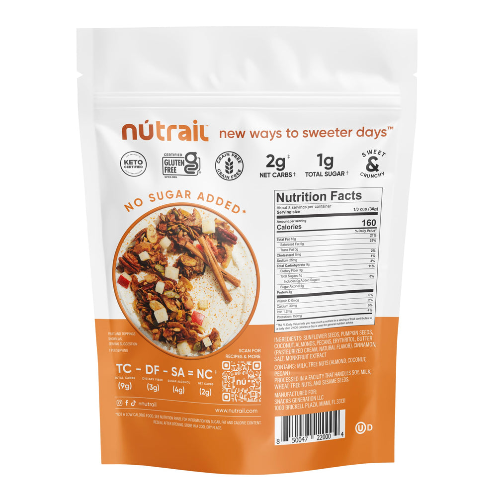 NuTrail mesa de desayuno en cocina moderna, opción sabrosa y sana