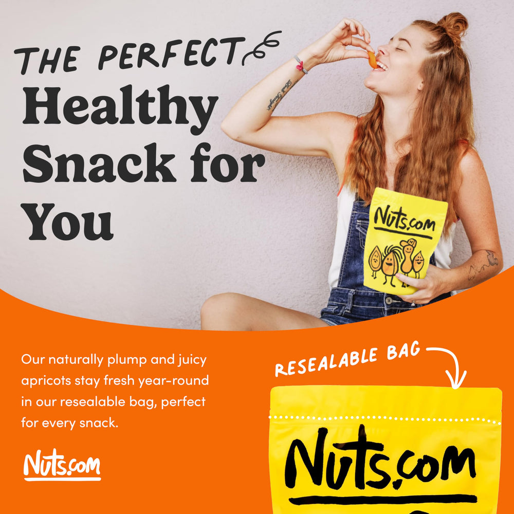 Nuts.com etiqueta nutricional clara resaltando ingredientes sin azúcar añadido