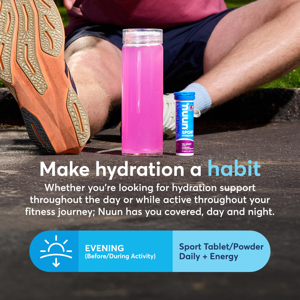 Close-up of Nuun tablet texture highlighting clean ingredient profile
