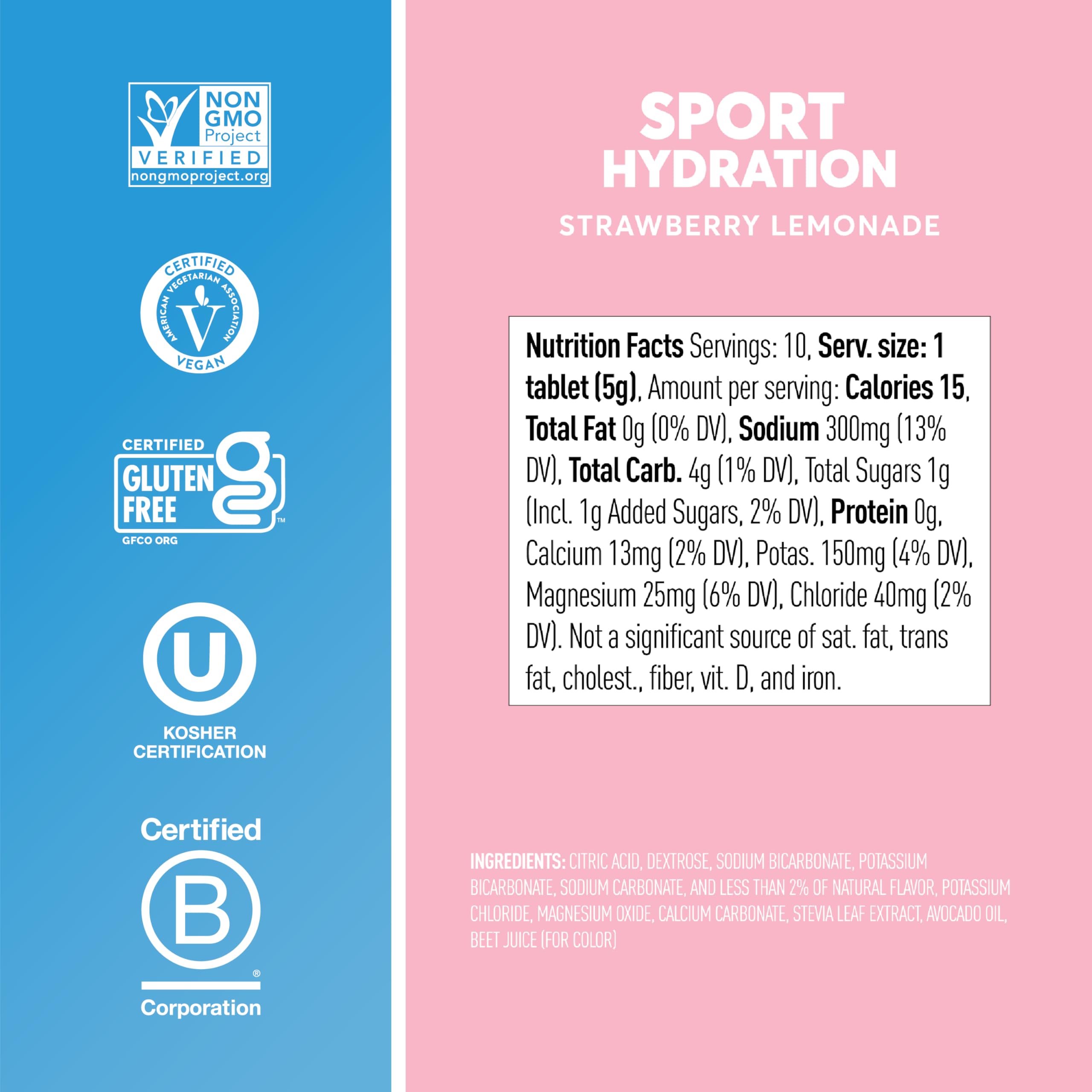 Nuun tubes beside water bottle showing compact size benefit