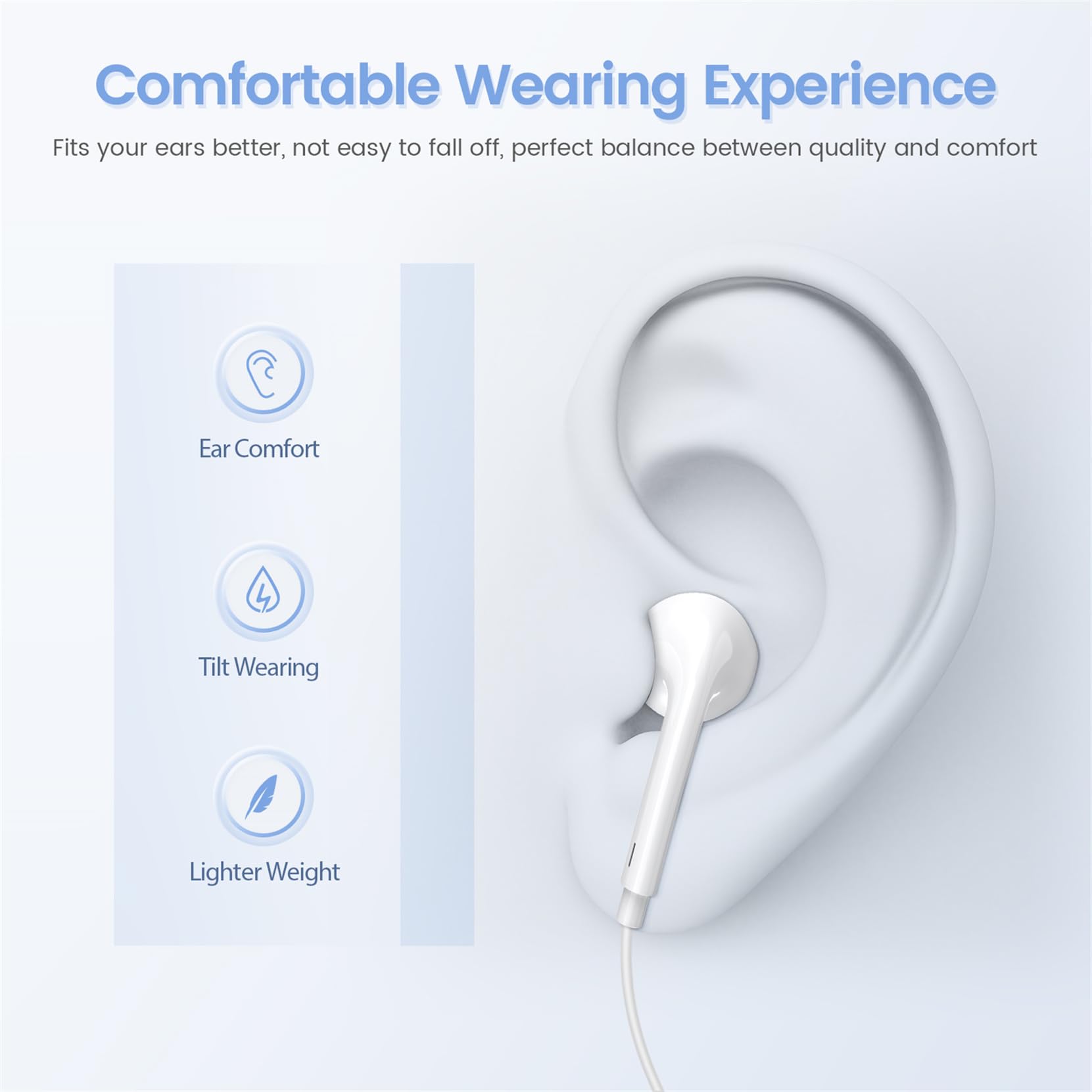 nvnceiw control remoto en cable para llamadas y gestión de música