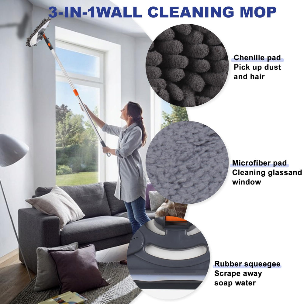 NWGOF conjunto de almohadillas microfibra y chenille para limpieza versátil