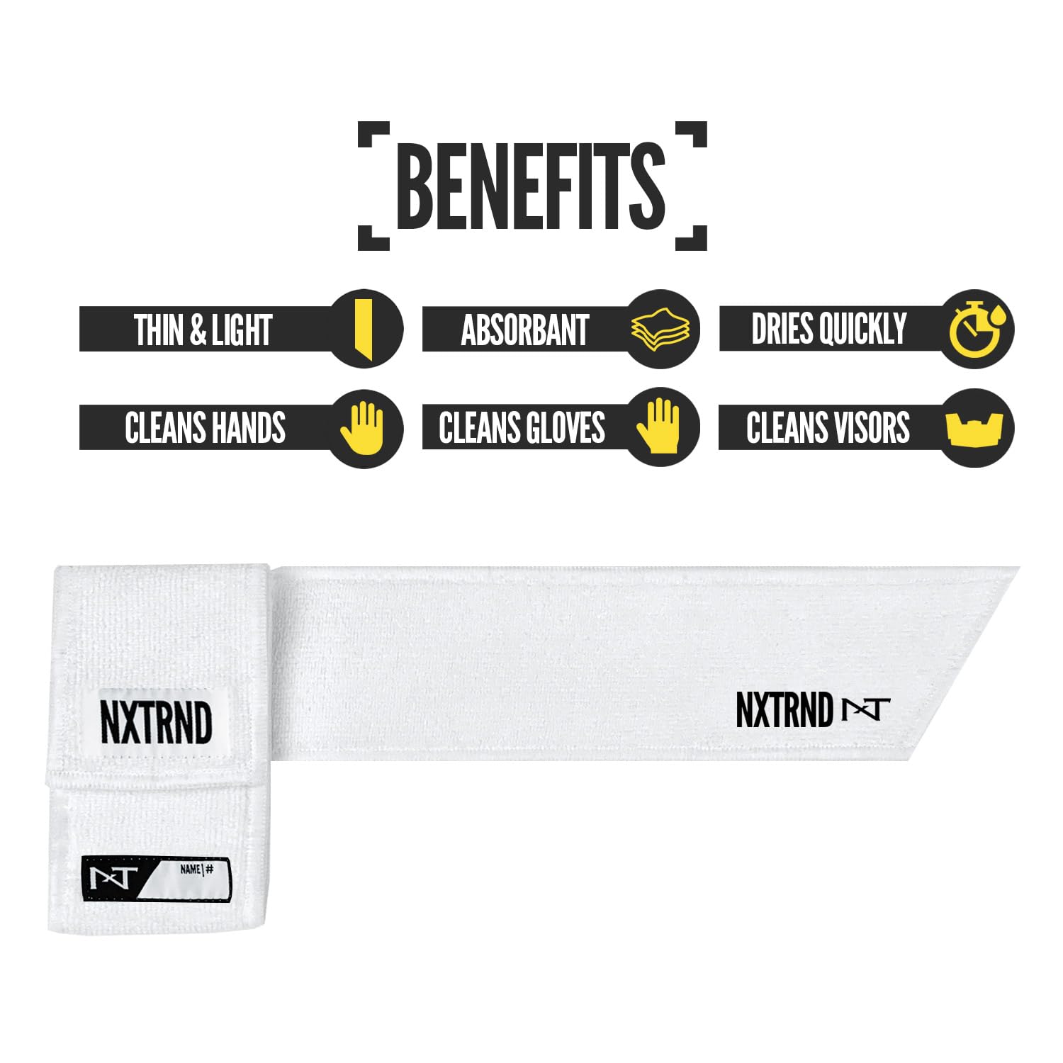 NXT NXTRND detalle del cierre hook and loop para sujeción segura