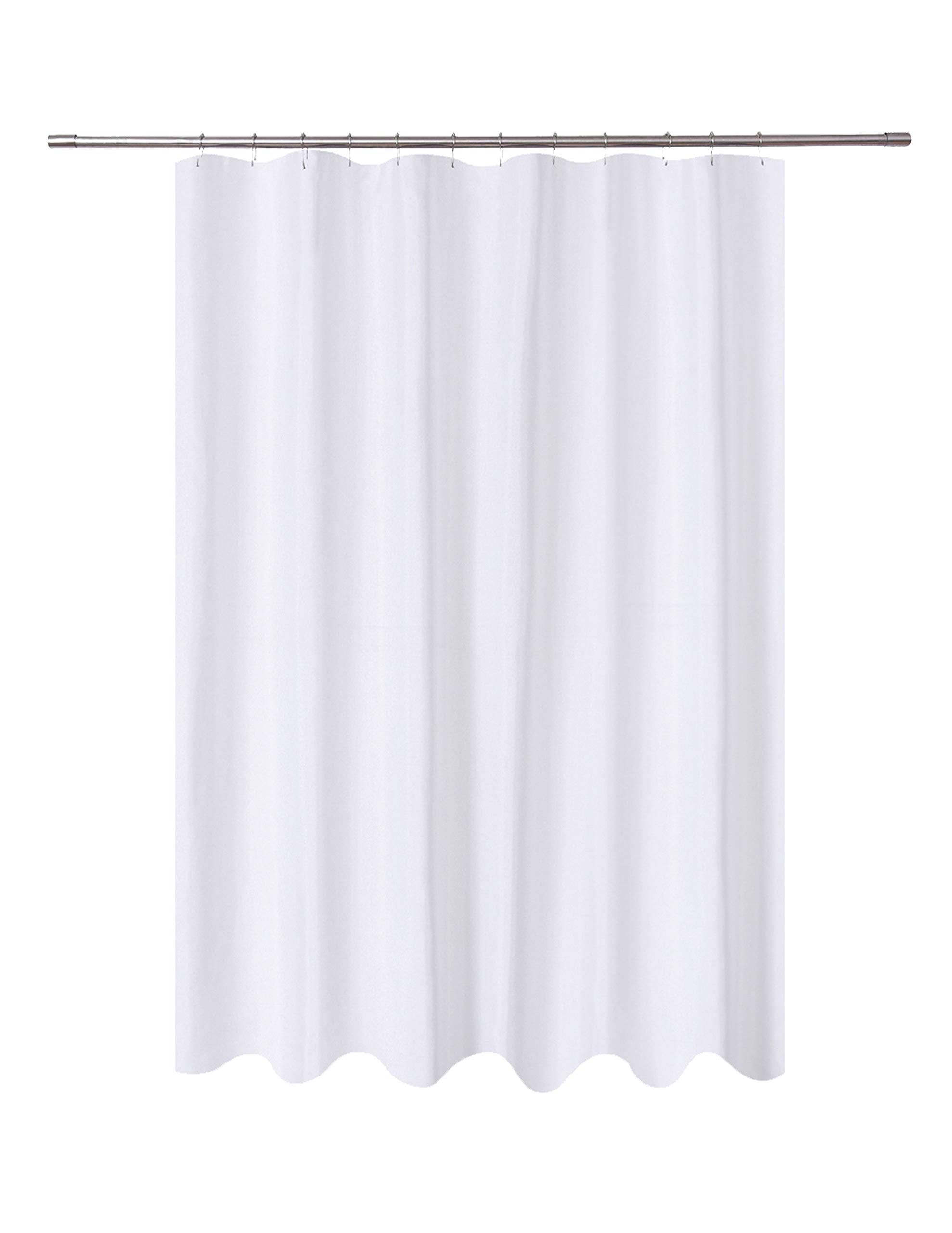 N&Y HOME cortina frontal empaquetada mostrando tamaño y color blanco, aspecto profesional