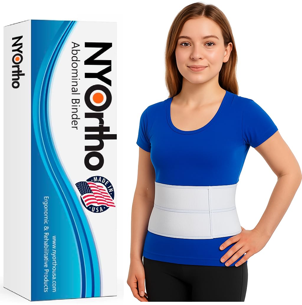 NYOrtho front view of binder showing brand and clean design for easy wear