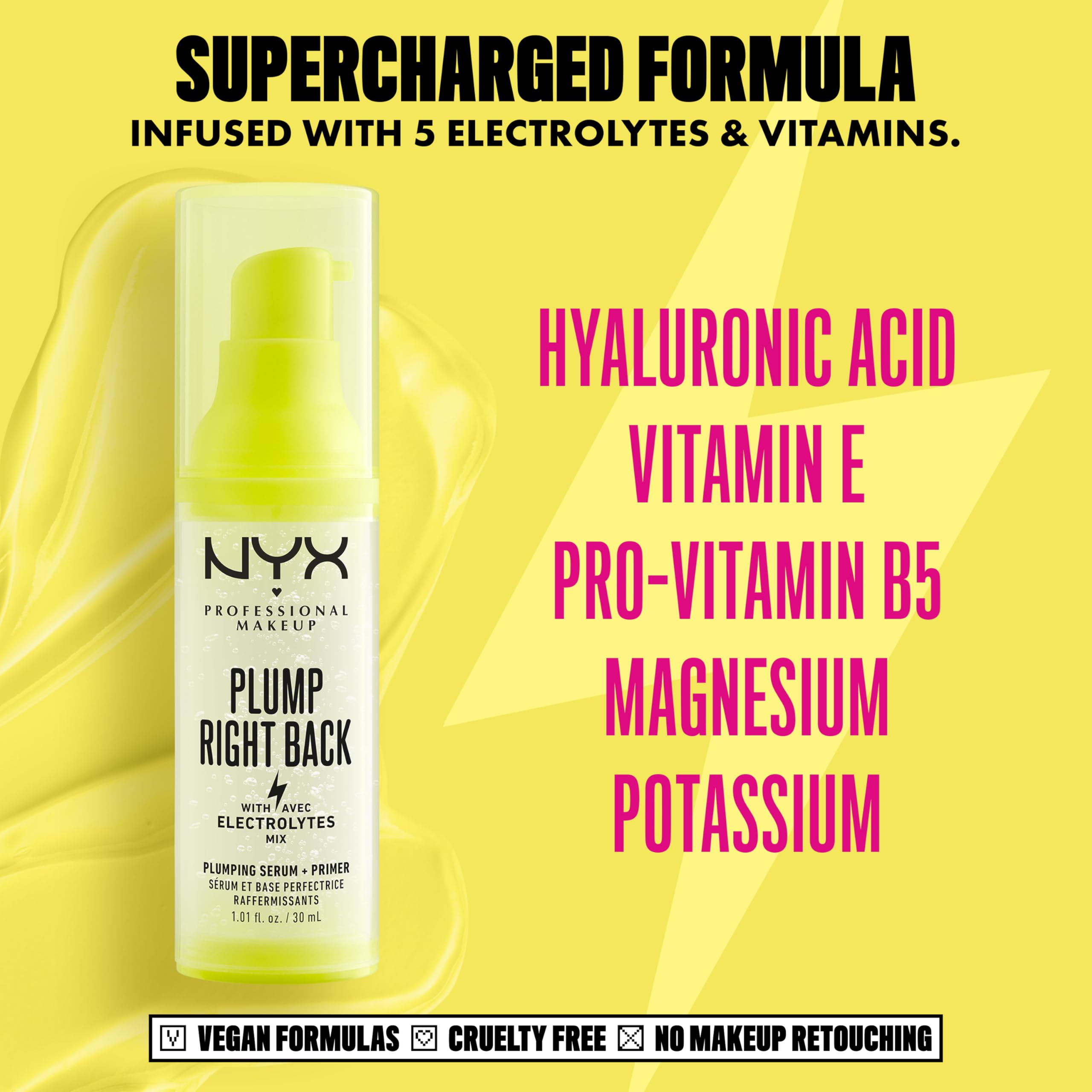 NYX primer textura en primer plano que muestra hidratación ligera