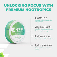 NZE pouch abierta mostrando diseño interior y disolución eficiente