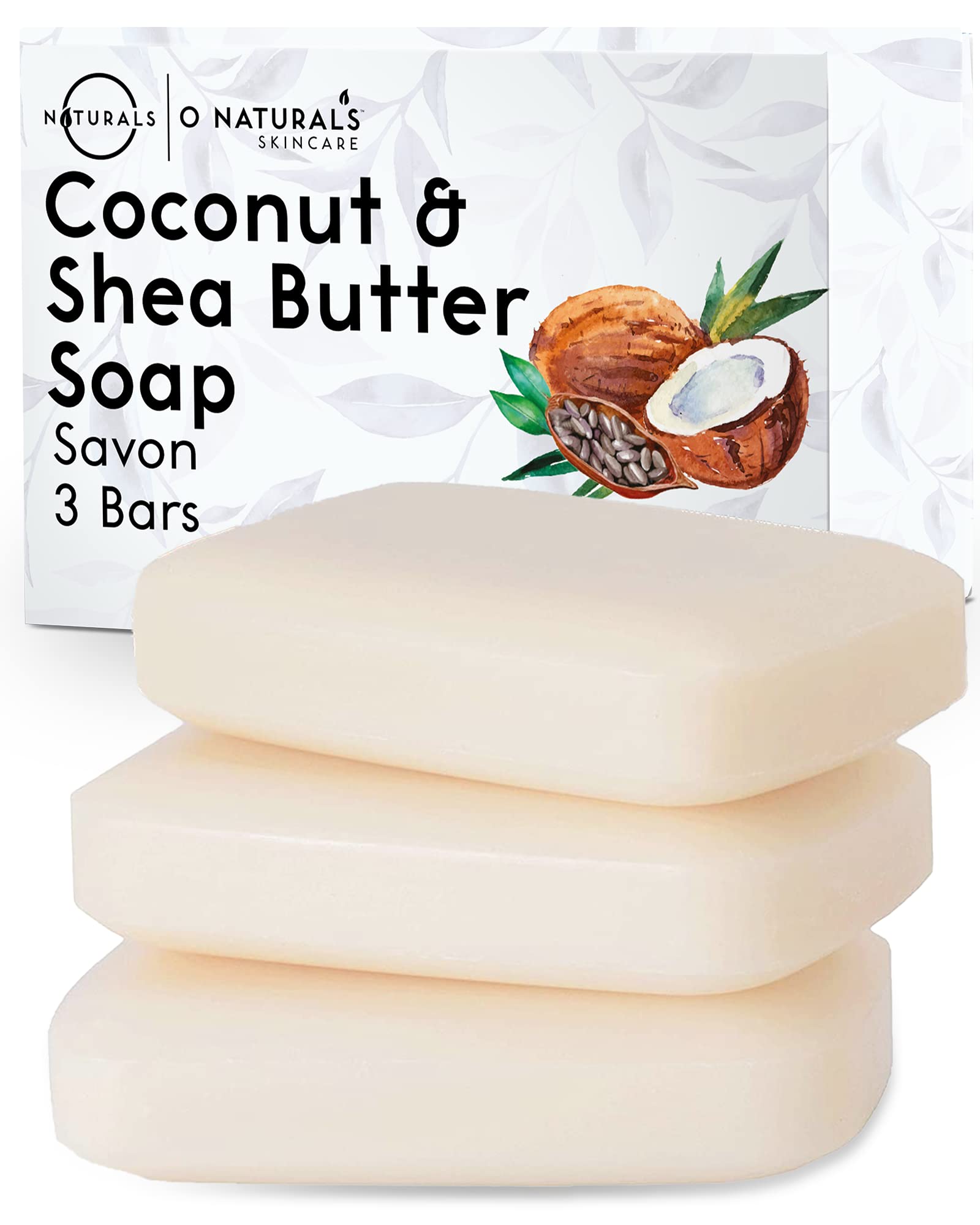 O NATURALS barra frontal pack de tres que muestra presentación y beneficio hidratante