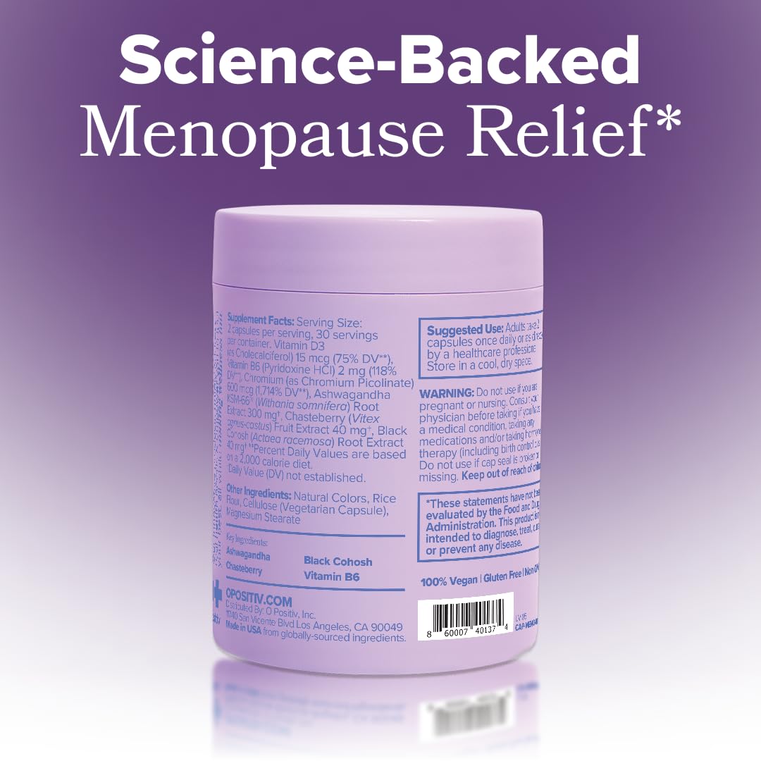 O Positiv MENO estilo de vida con mujer relajada para representar bienestar