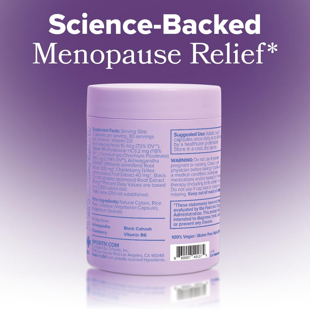 O Positiv MENO estilo de vida con mujer relajada para representar bienestar