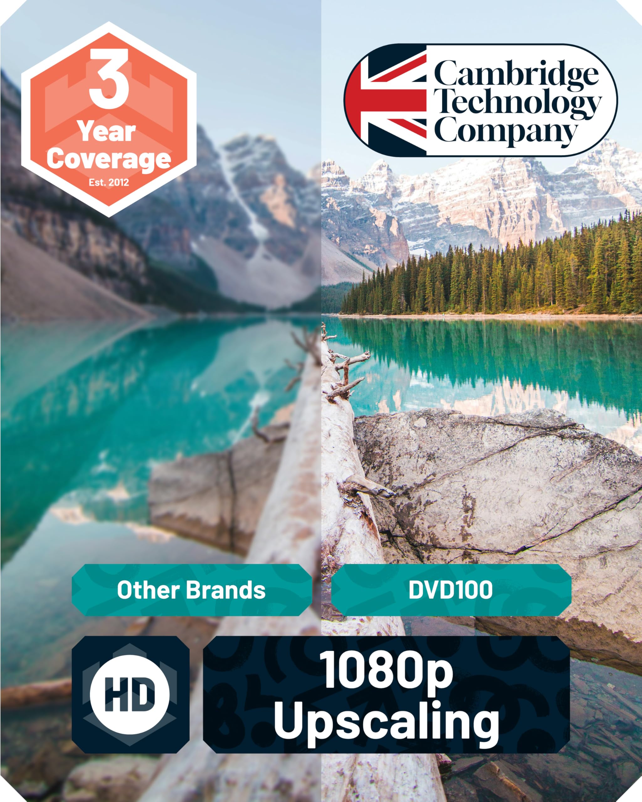 Oakcastle DVD100 con mando a distancia incluido, control cómodo desde el sofá