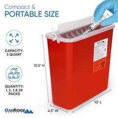 OAKRIDGE PRODUCTS primer plano de puerta rotatoria para eliminación sin contacto