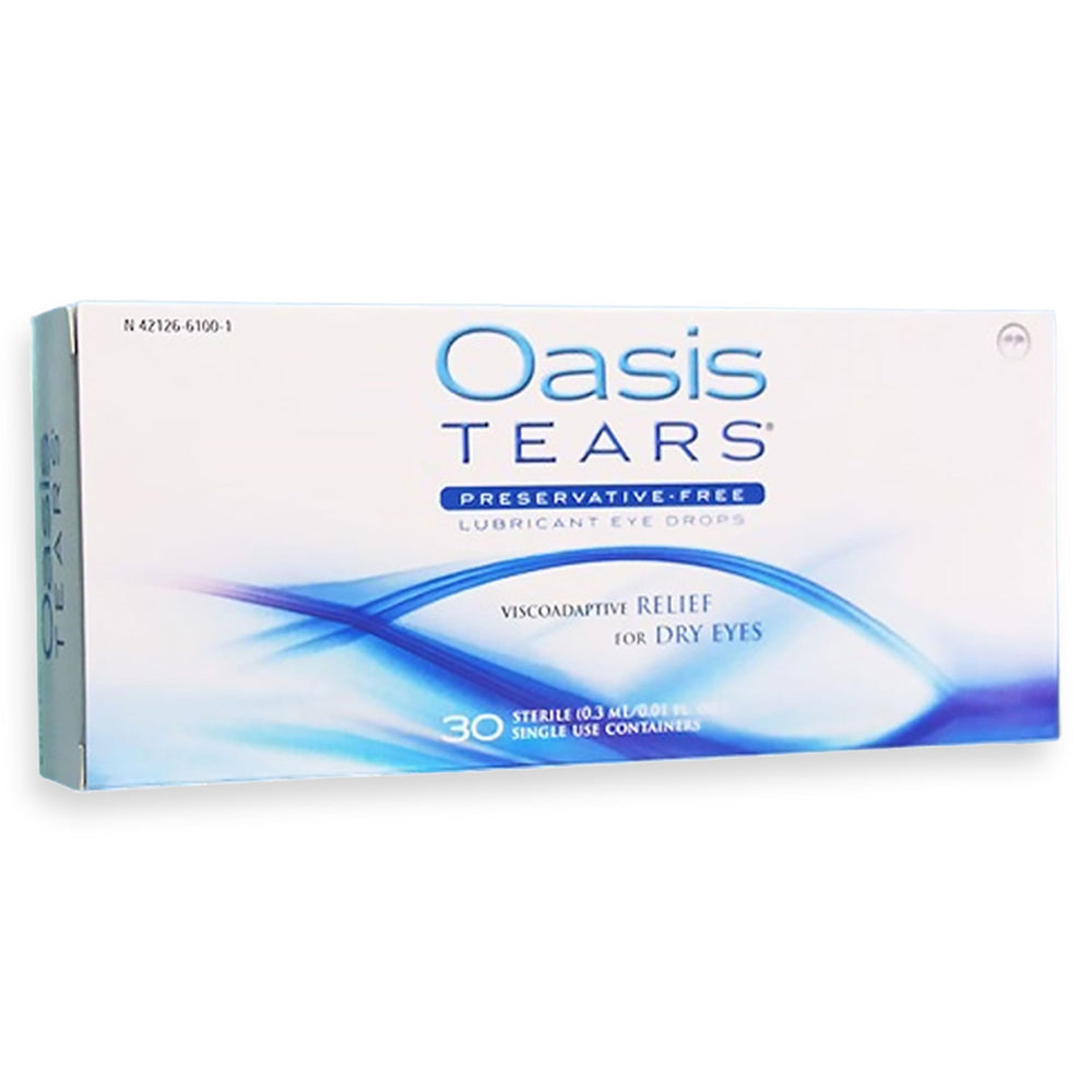 Oasis TEARS detalle de la gota que ilustra la textura y lubricación