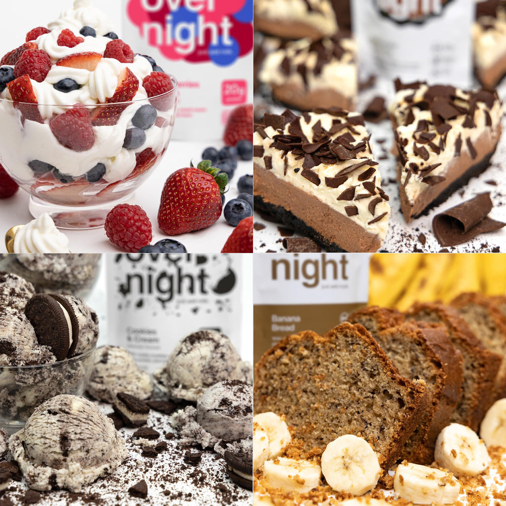 Oats Overnight varios sobres seleccionados para probar diferentes sabores