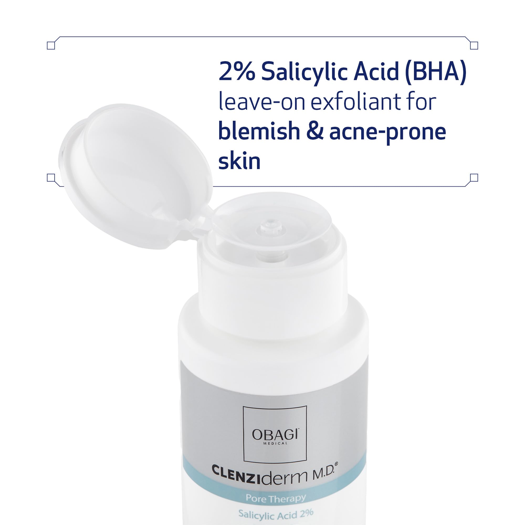 Obagi Medical textura líquida del tónico demostrando absorción rápida