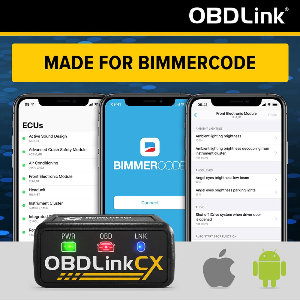 OBDLink CX detalle del conector OBD2 de la marca para conexión fiable