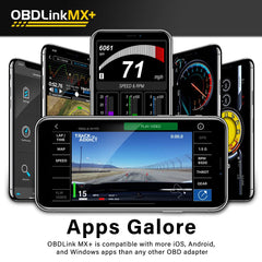 OBDLink MX+ comparación de tamaño junto a llaves para escala