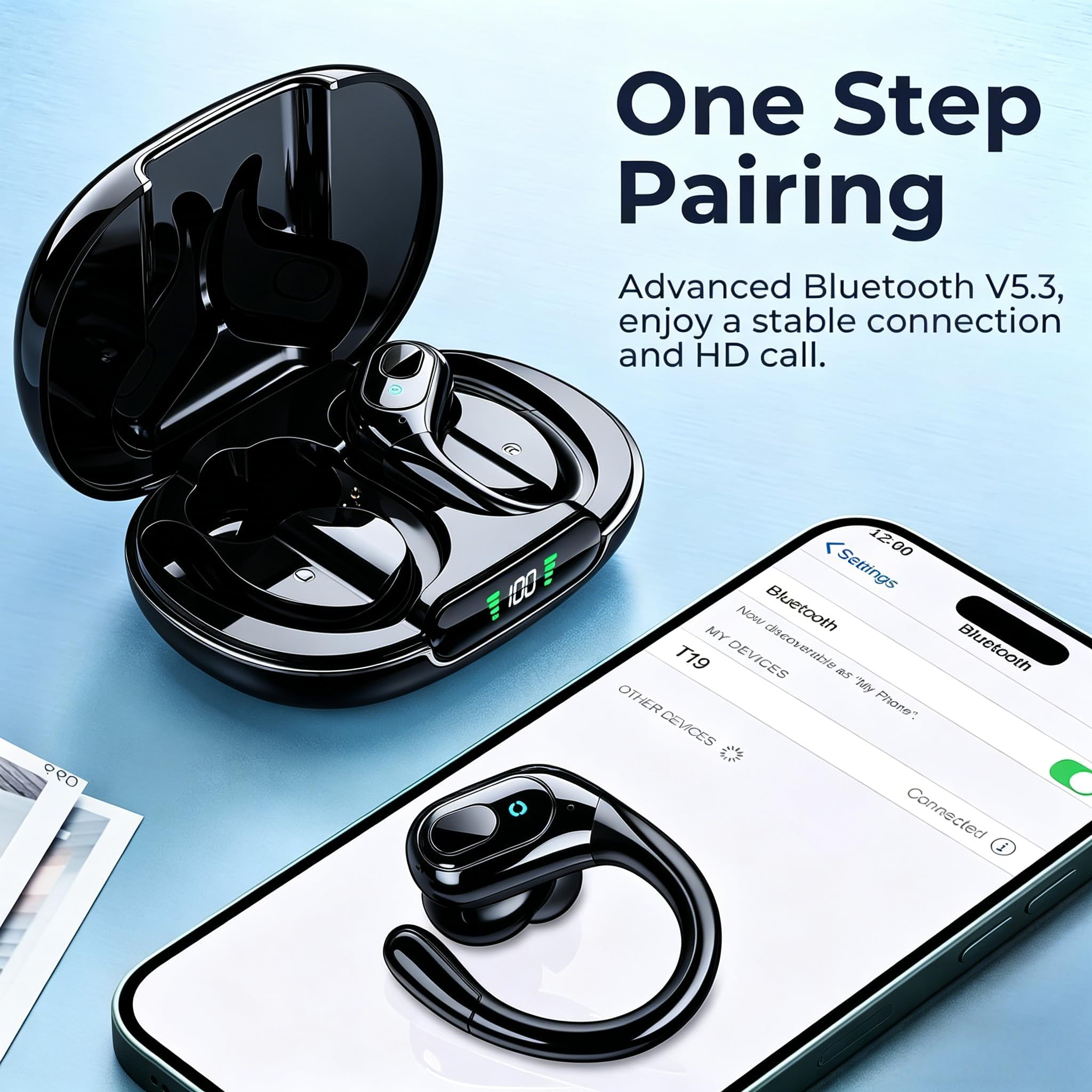 occiam gotas de agua sobre auricular resistencia IPX7 para sudor