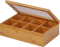 Oceanstar caja de té frontal mostrando diseño elegante y organización