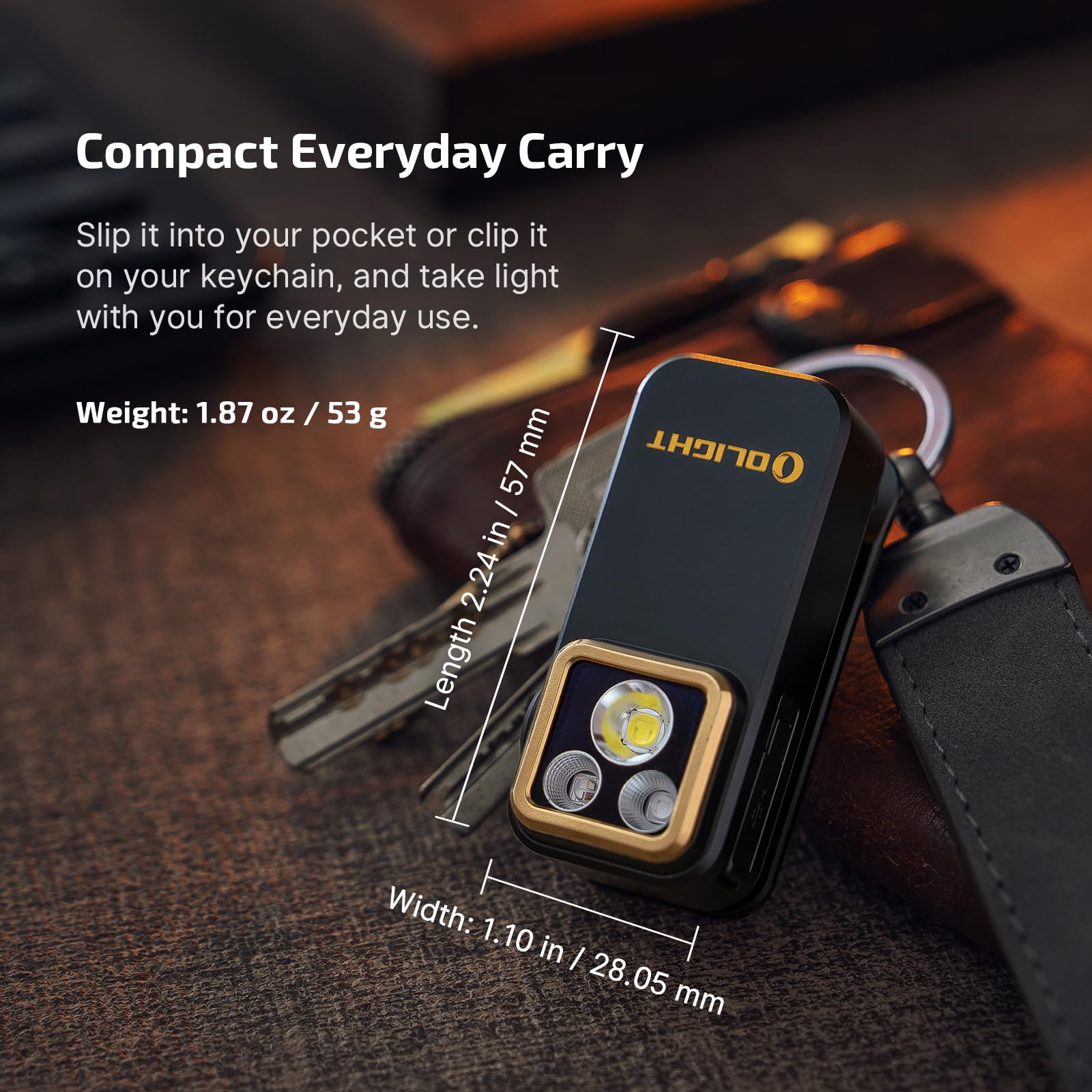 OLIGHT Oclip Pro S base magnética adherida a metal para manos libres