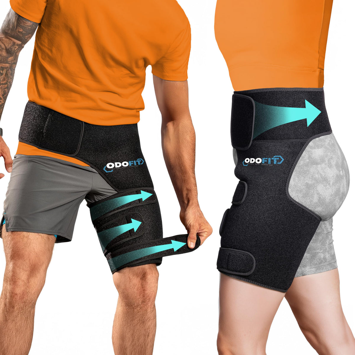 ODOFIT frontal del empaque mostrando diseño y beneficio de soporte