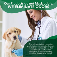 Odorcide being applied in a kennel to neutralize persistent pet odors