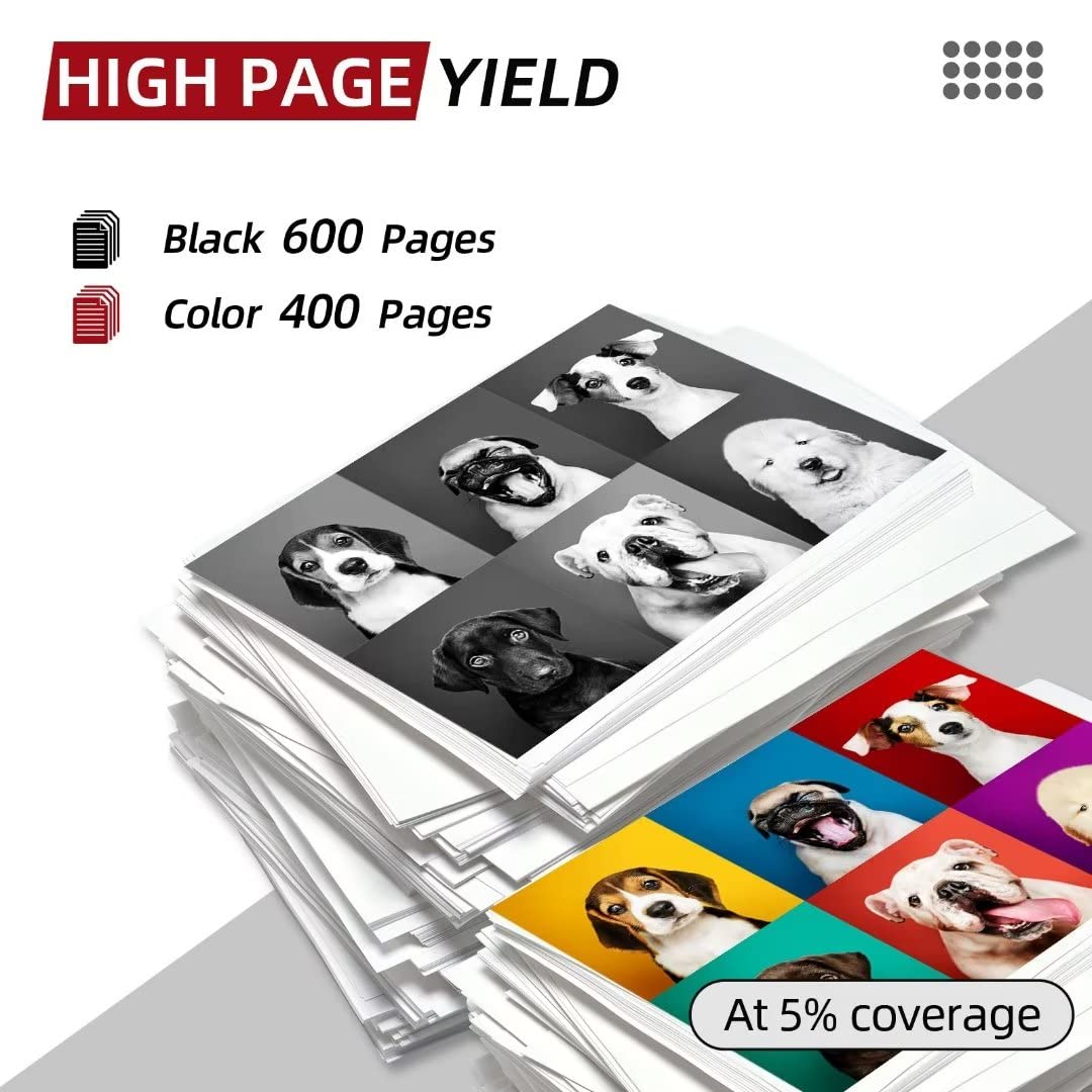 OEGGOINK cartucho negro PG-240XL imprimiendo texto nítido para documentos profesionales