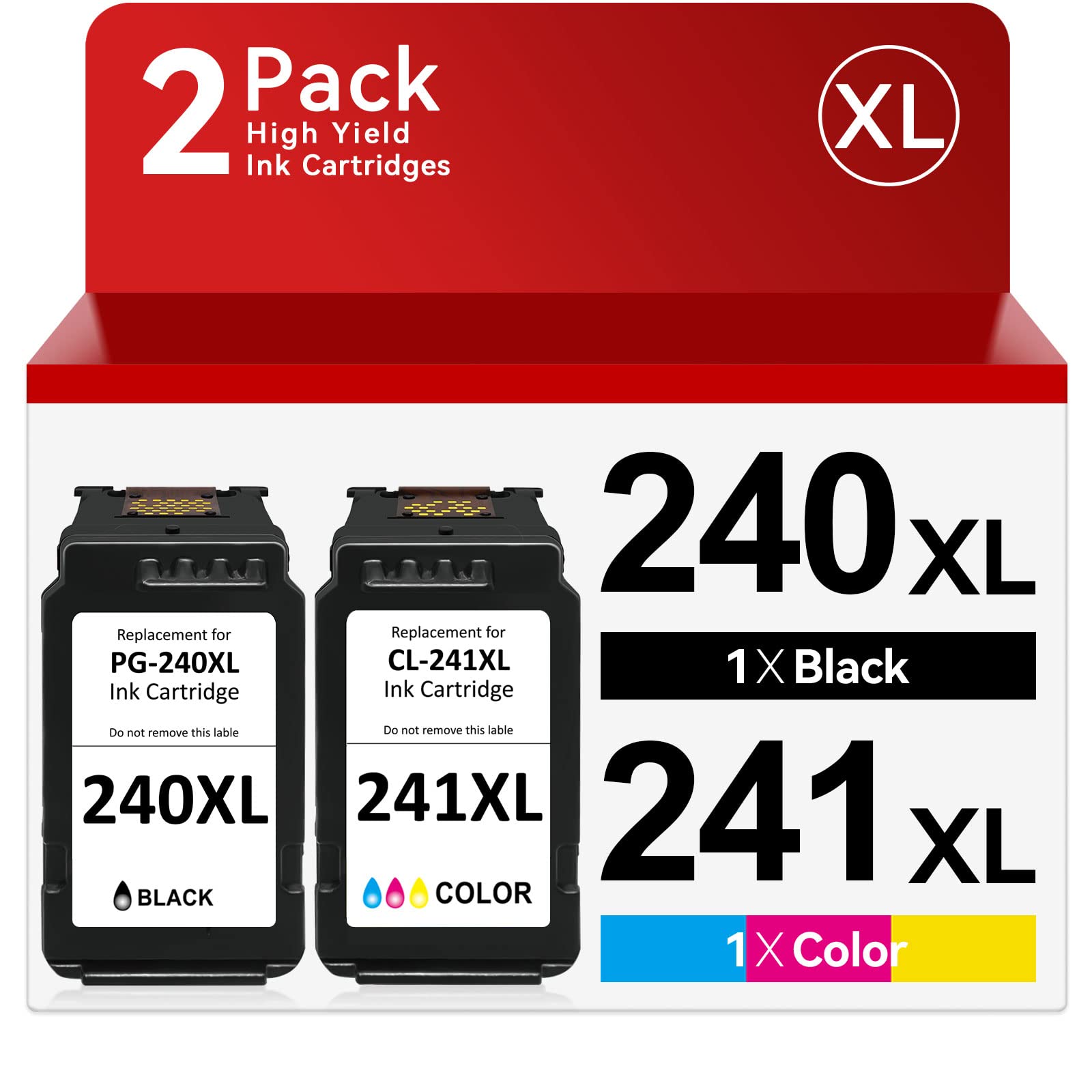 OEGGOINK pack frontal mostrando ambos cartuchos y etiqueta clara, ahorro y compatibilidad