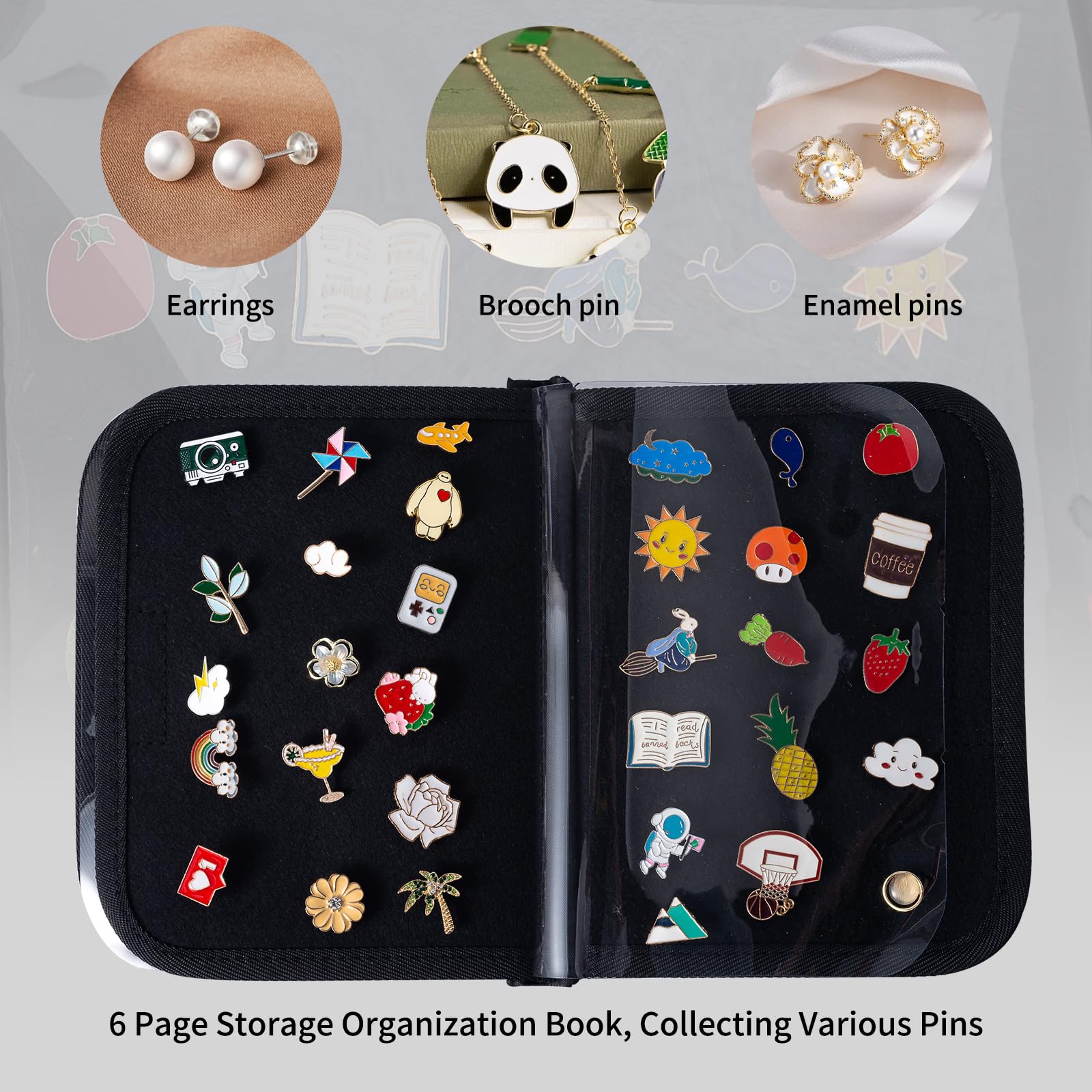 Oeun fan interior con seis páginas listas para organizar pins