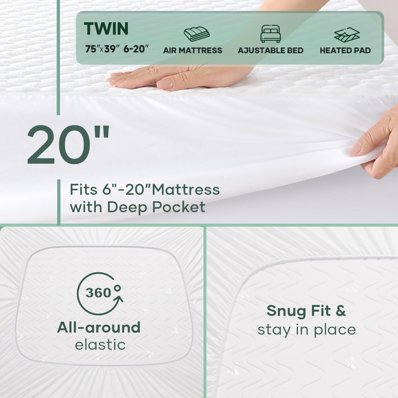 OhGeni protector montado en cama infantil aportando seguridad nocturna