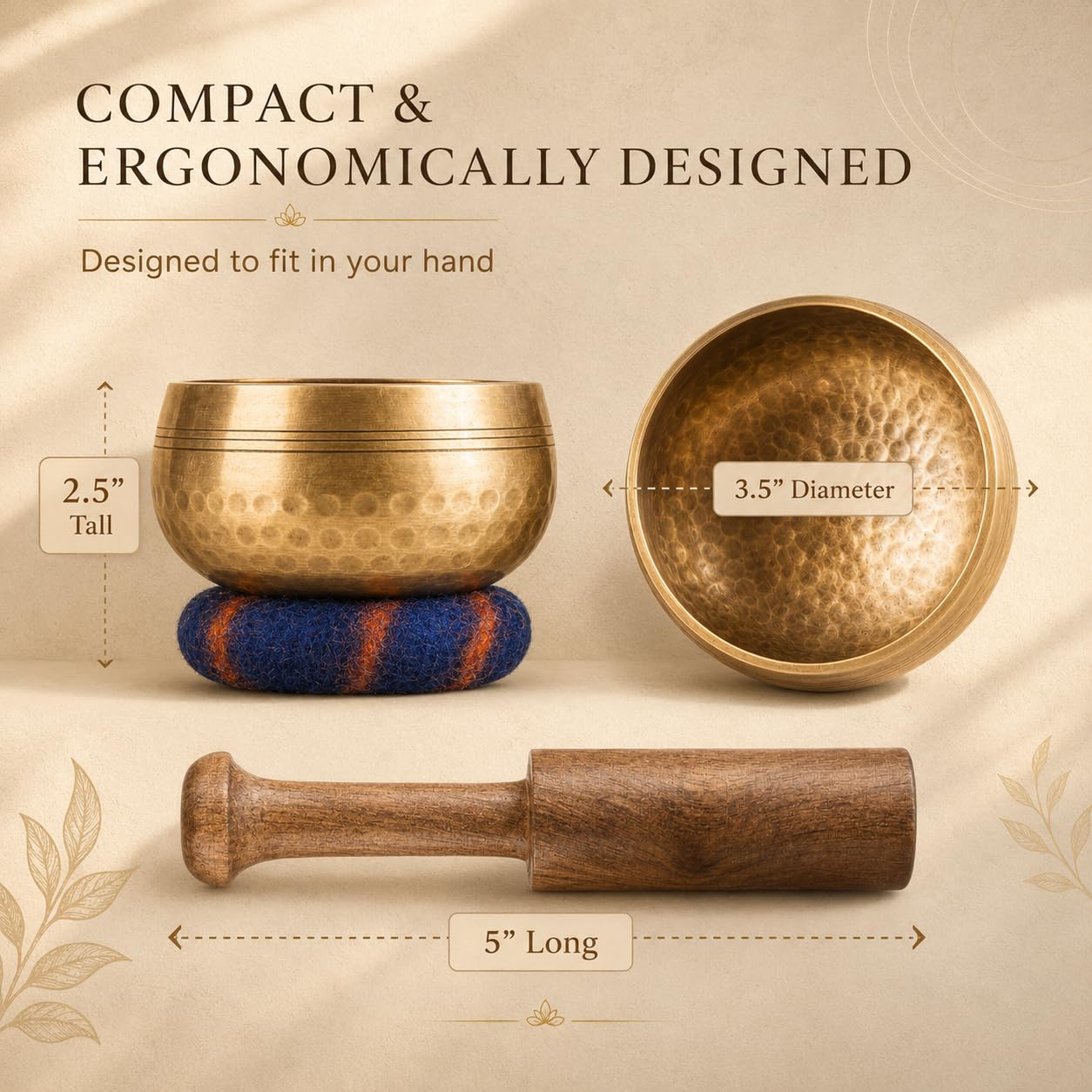 Ohm Store cuenco en ambiente zen ideal para meditación y relajación