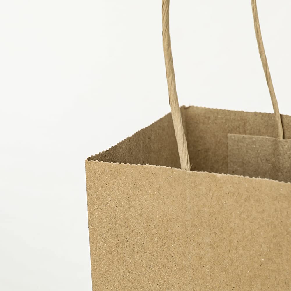 Oikss bolsa kraft con pegatina personalizada, fácil personalización